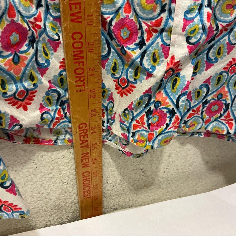 Boden Multicolor Patterned Button Down Shirt 100%… - image 4